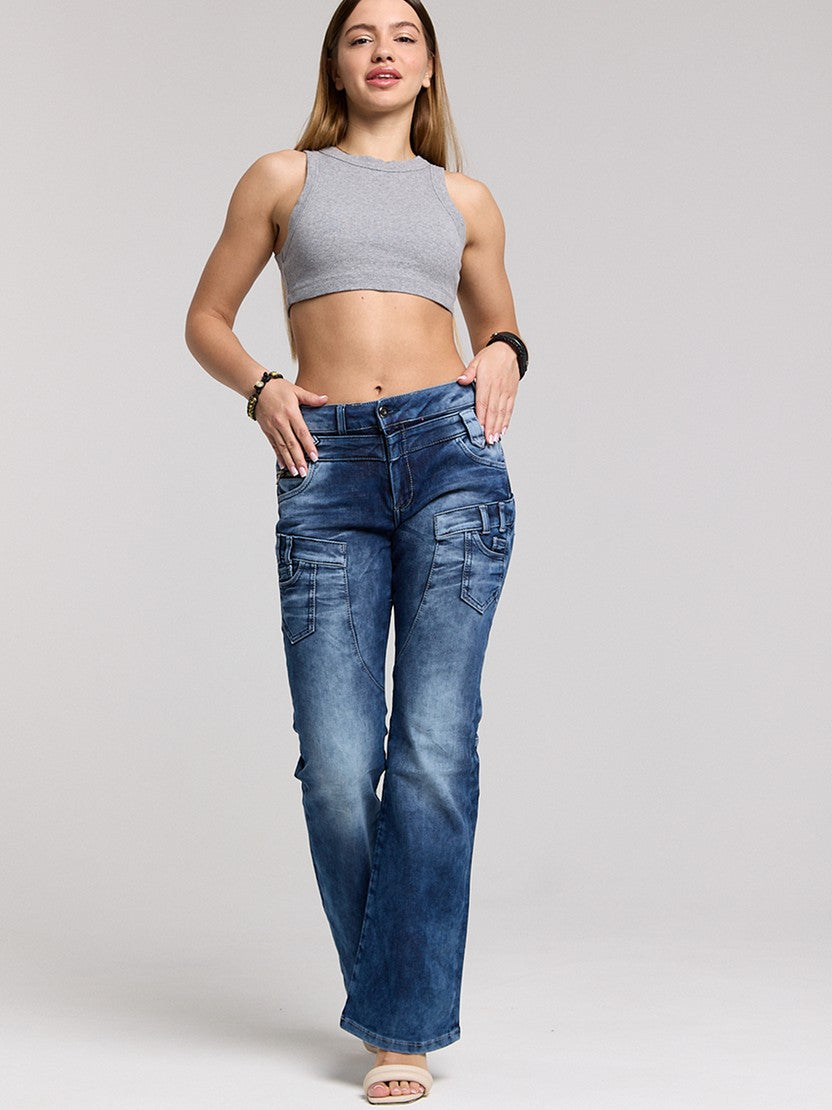 WD530 Jeans Bootcut para Mujer