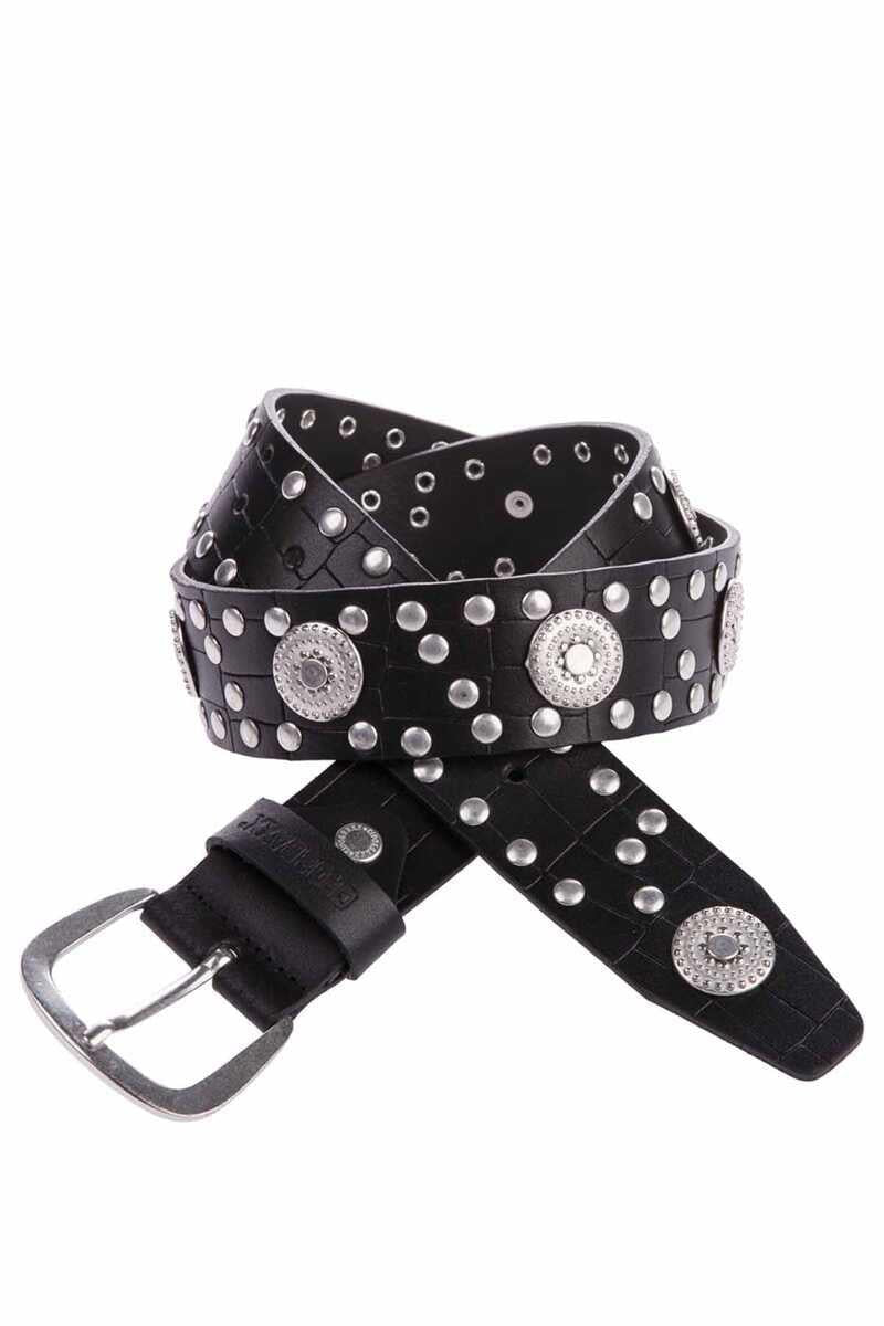 WG100 pasek damski z nitami