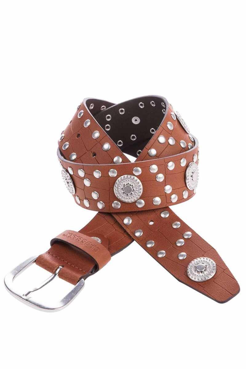 WG100 pasek damski z nitami