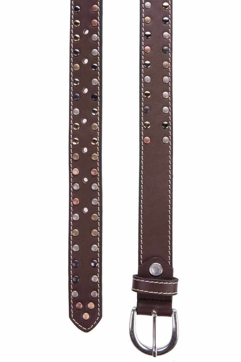 WG104 pasek damski z nitami