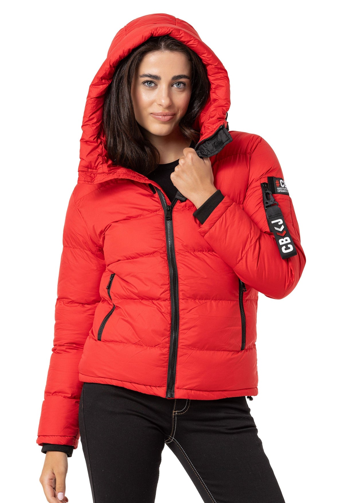 WM138 kurtka damska zimowa z kapturem