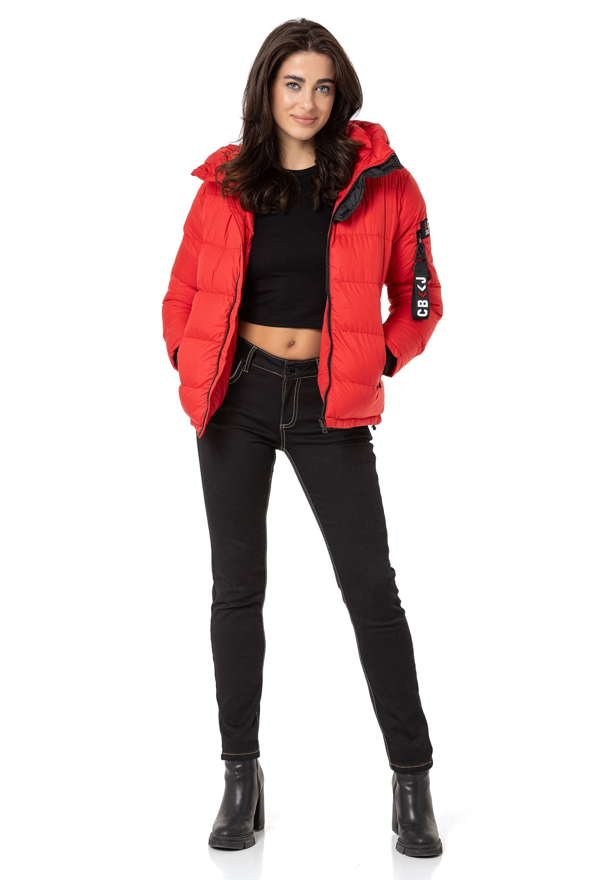 WM138 kurtka damska zimowa z kapturem