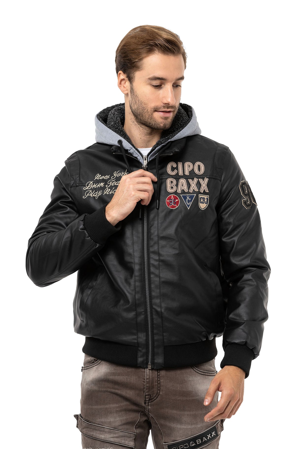 CM215 kurtka męska z odpinanym kapturem