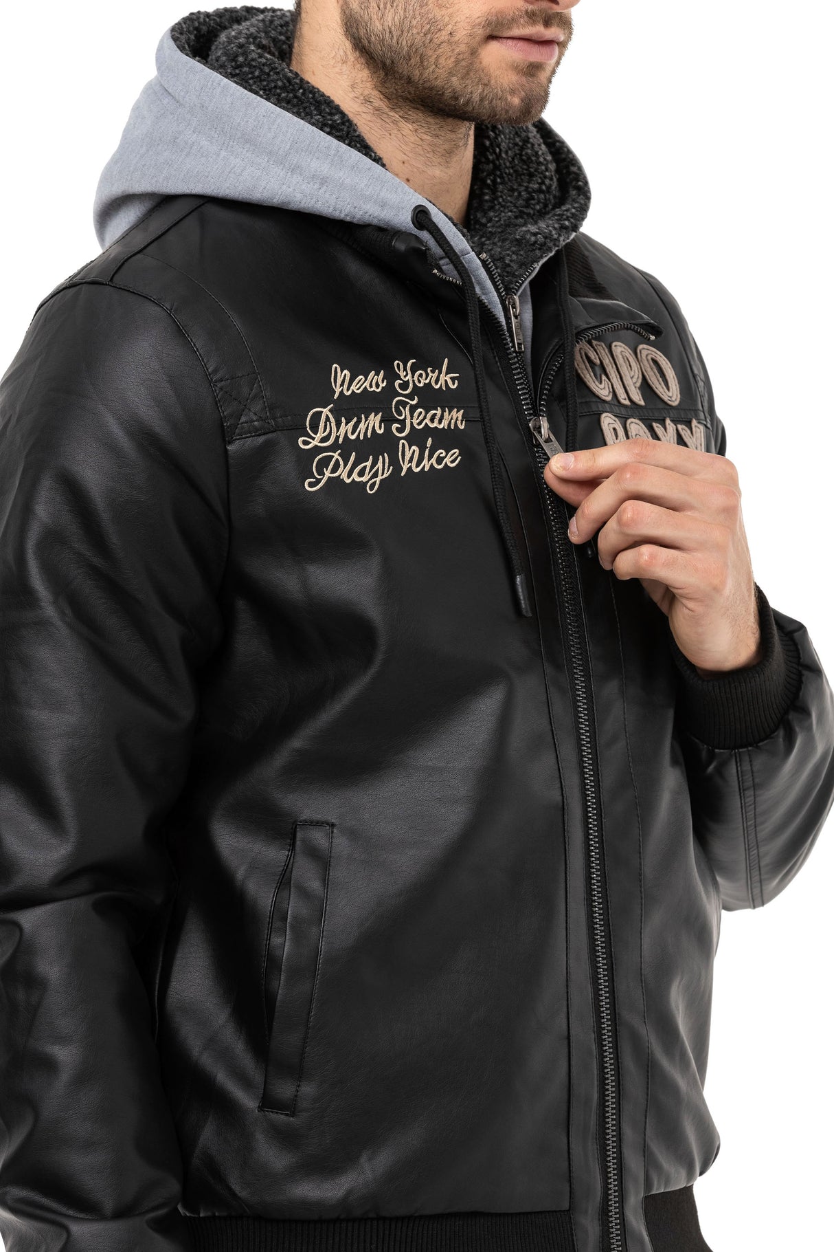 CM215 kurtka męska z odpinanym kapturem