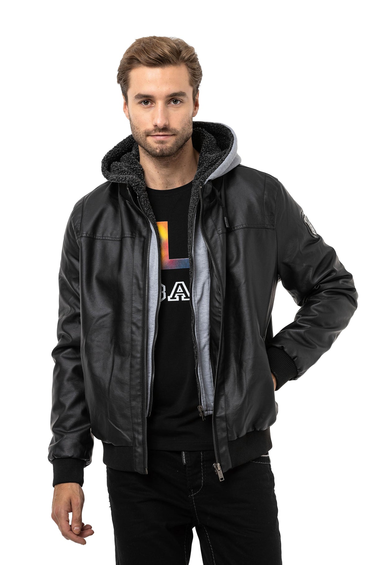 CM214 męska kurtka z kapturem