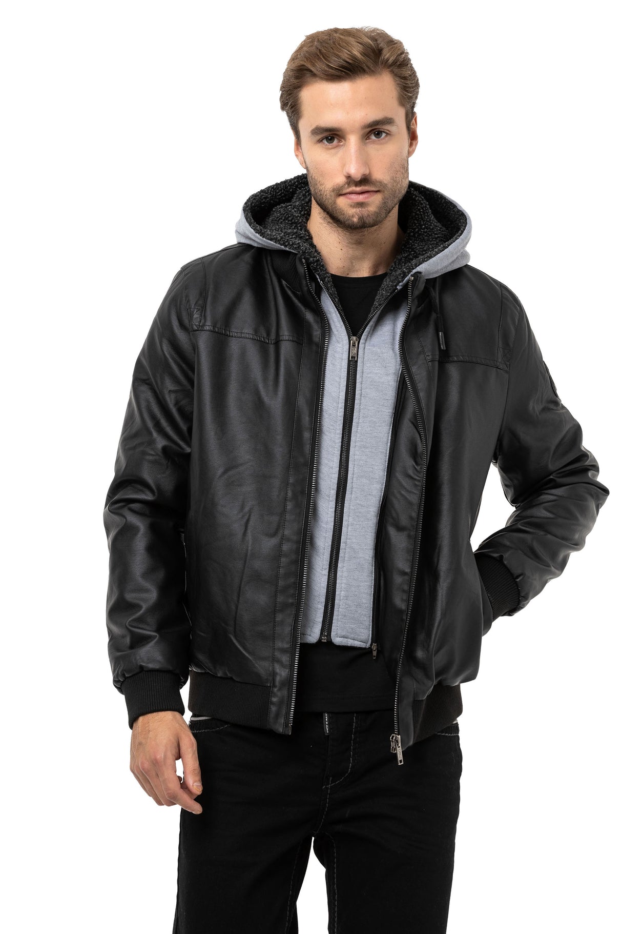 CM214 męska kurtka z kapturem