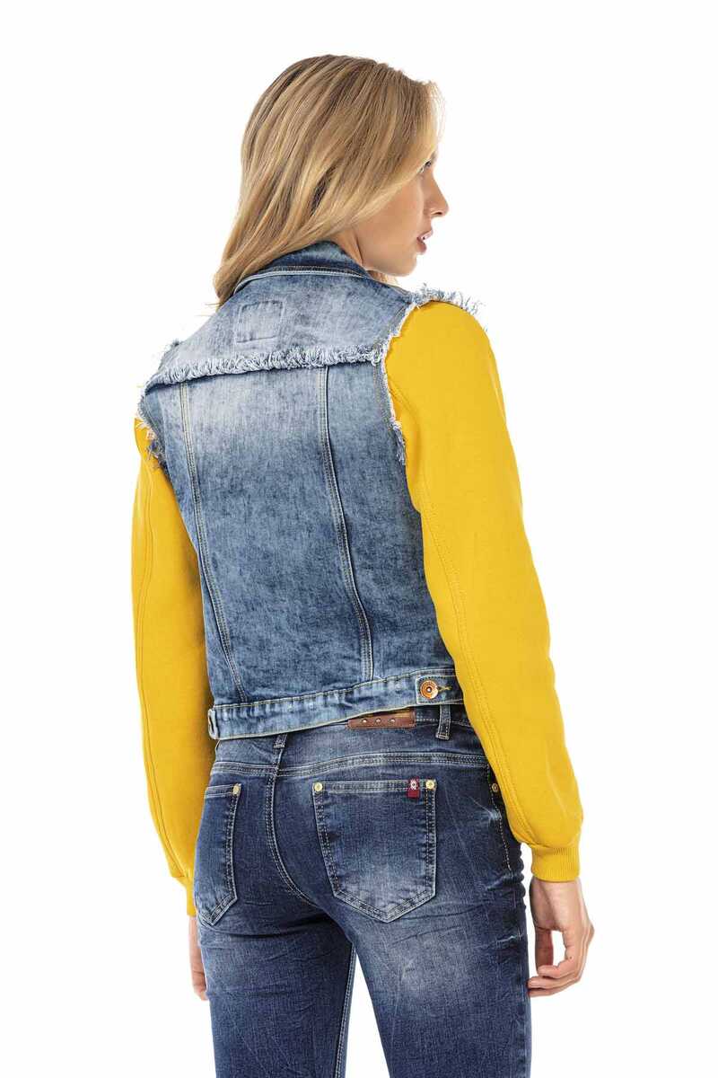 WJ192 kurtka damska jeansowa w sportowym stylu