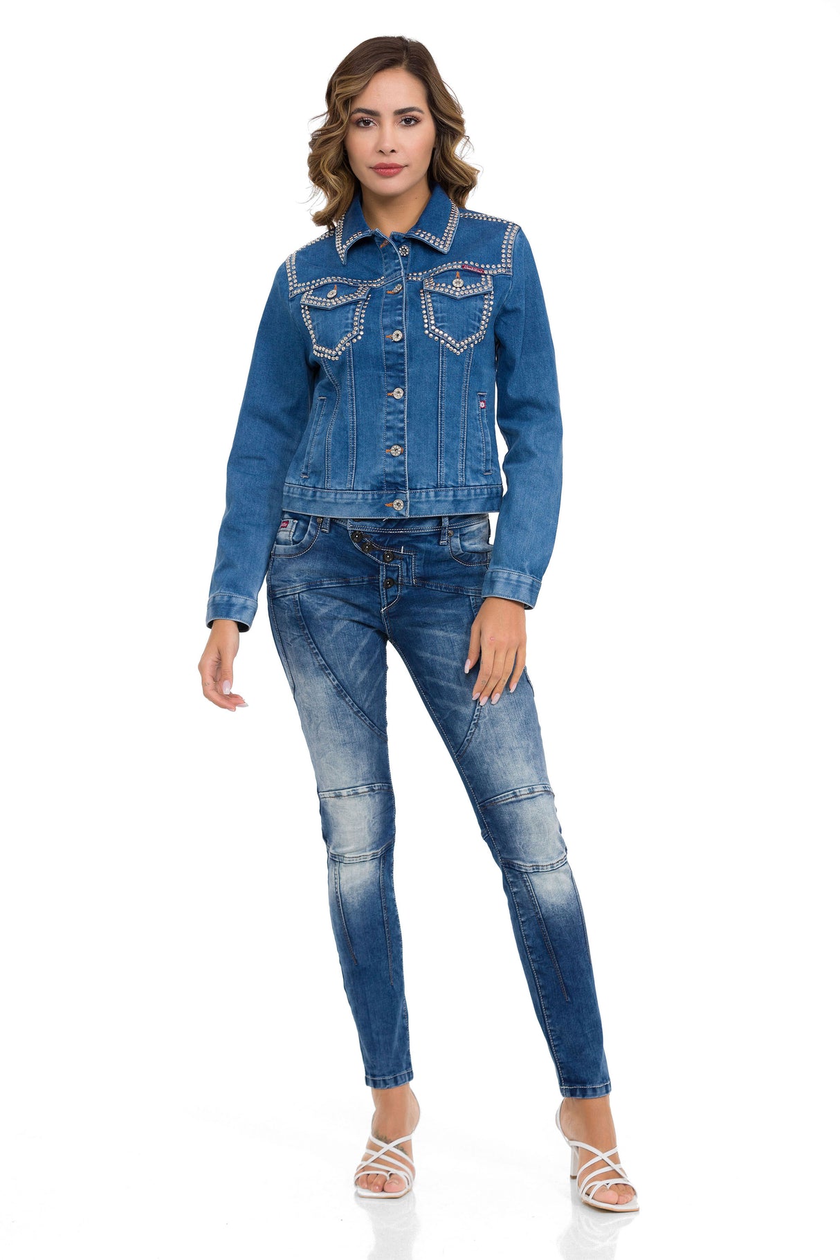 WJ213 kurtka damska z nitami