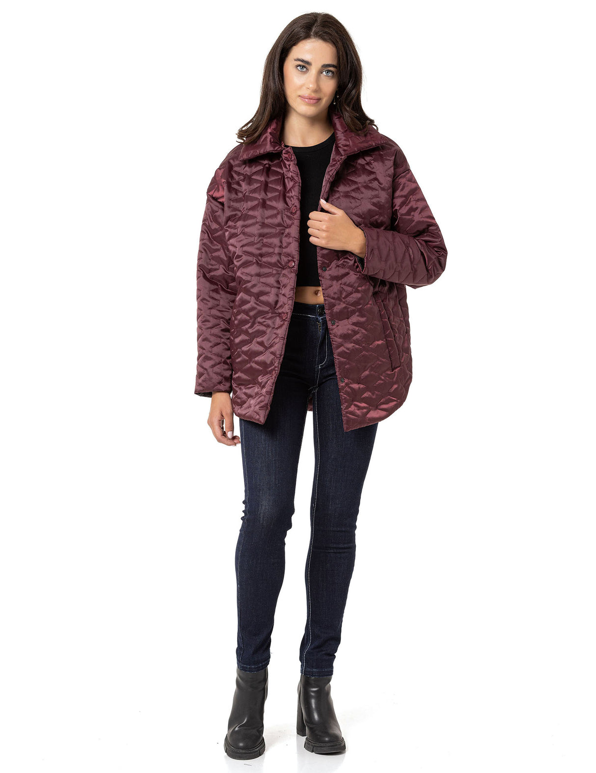 WJ221 kurtka damska pikowana jesienna