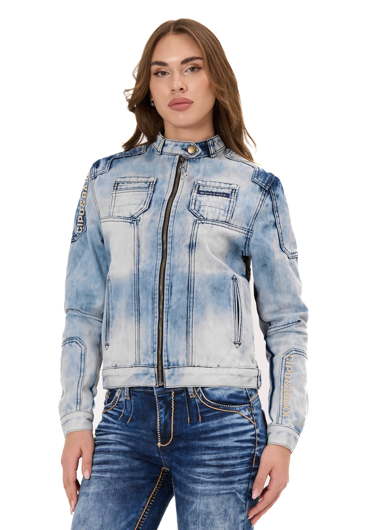 WJ233 kurtka jeansowa damska