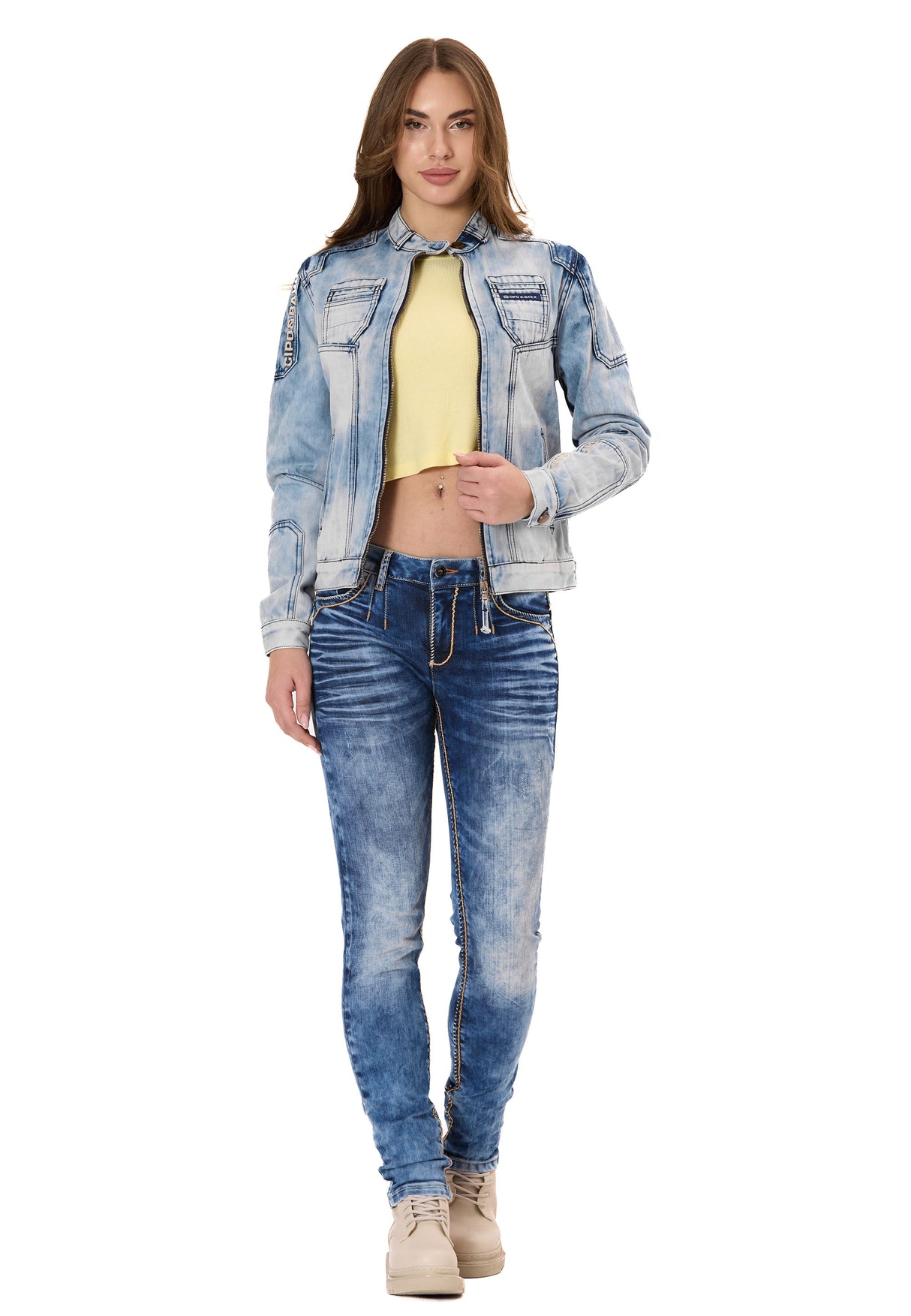 WJ233 kurtka jeansowa damska