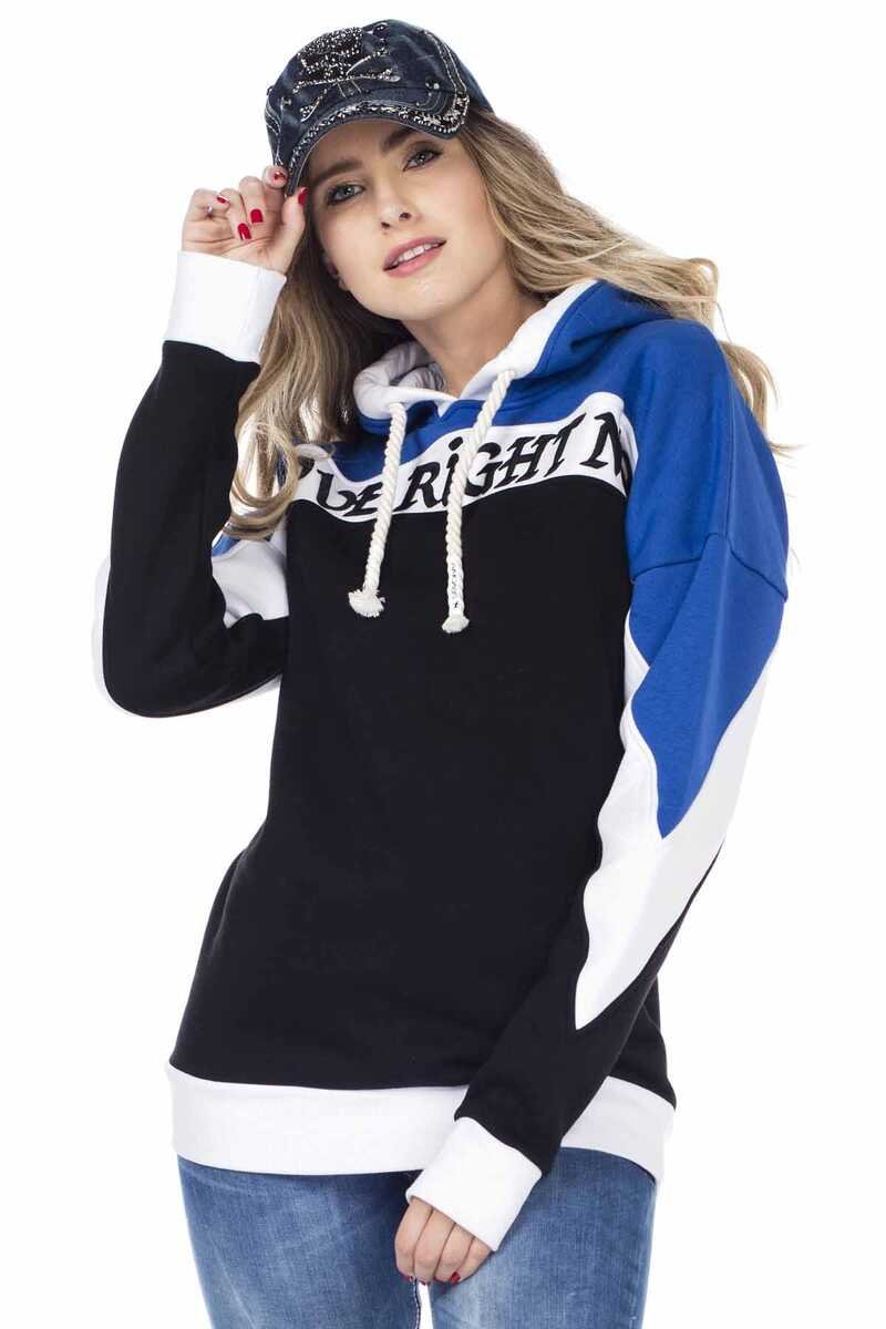 WL196 bluza damska z kapturem w sportowym stylu