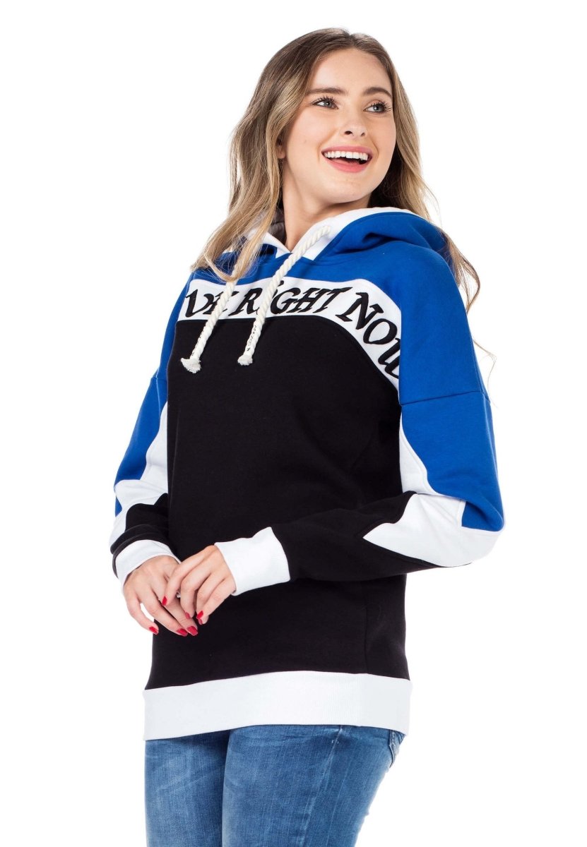 WL196 bluza damska z kapturem w sportowym stylu