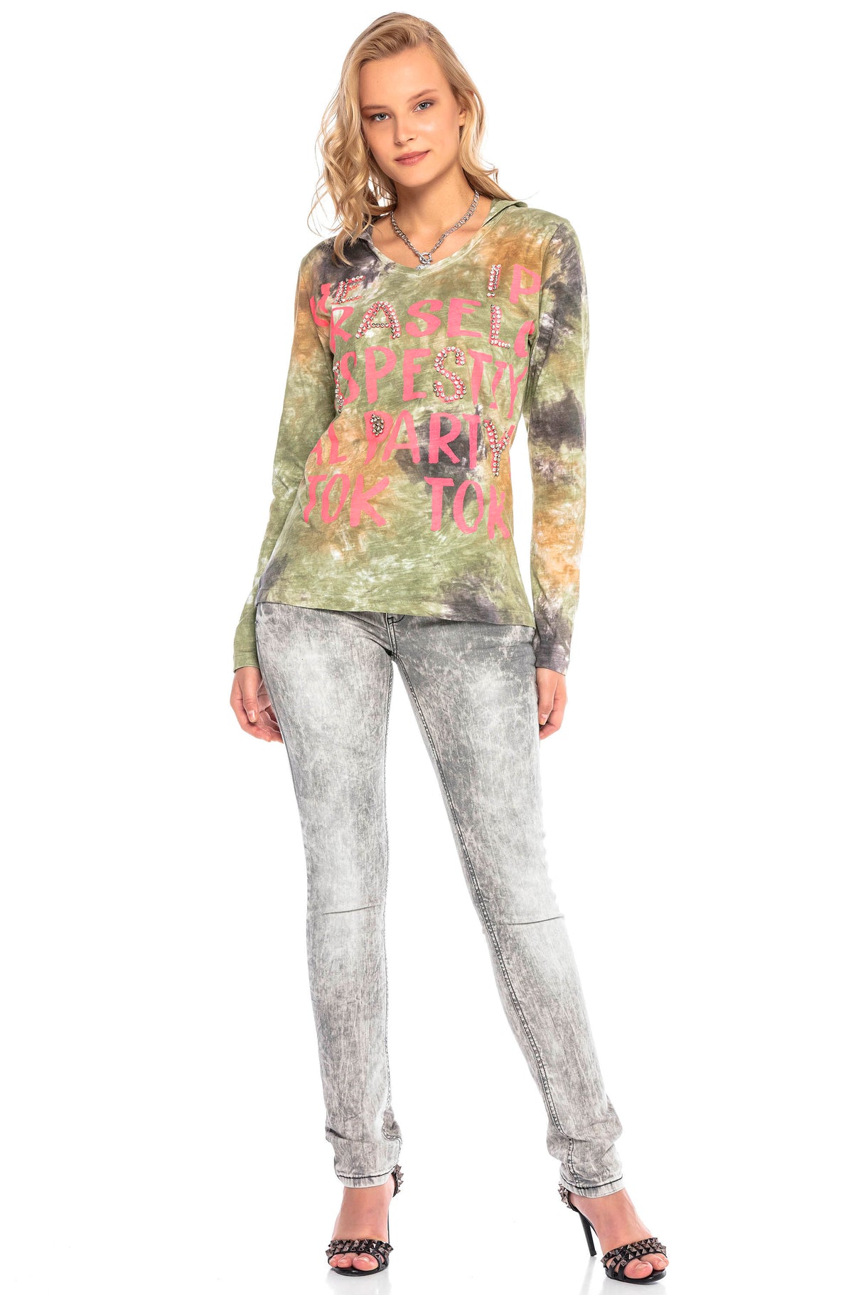 WL237 damska bluzka batikowa