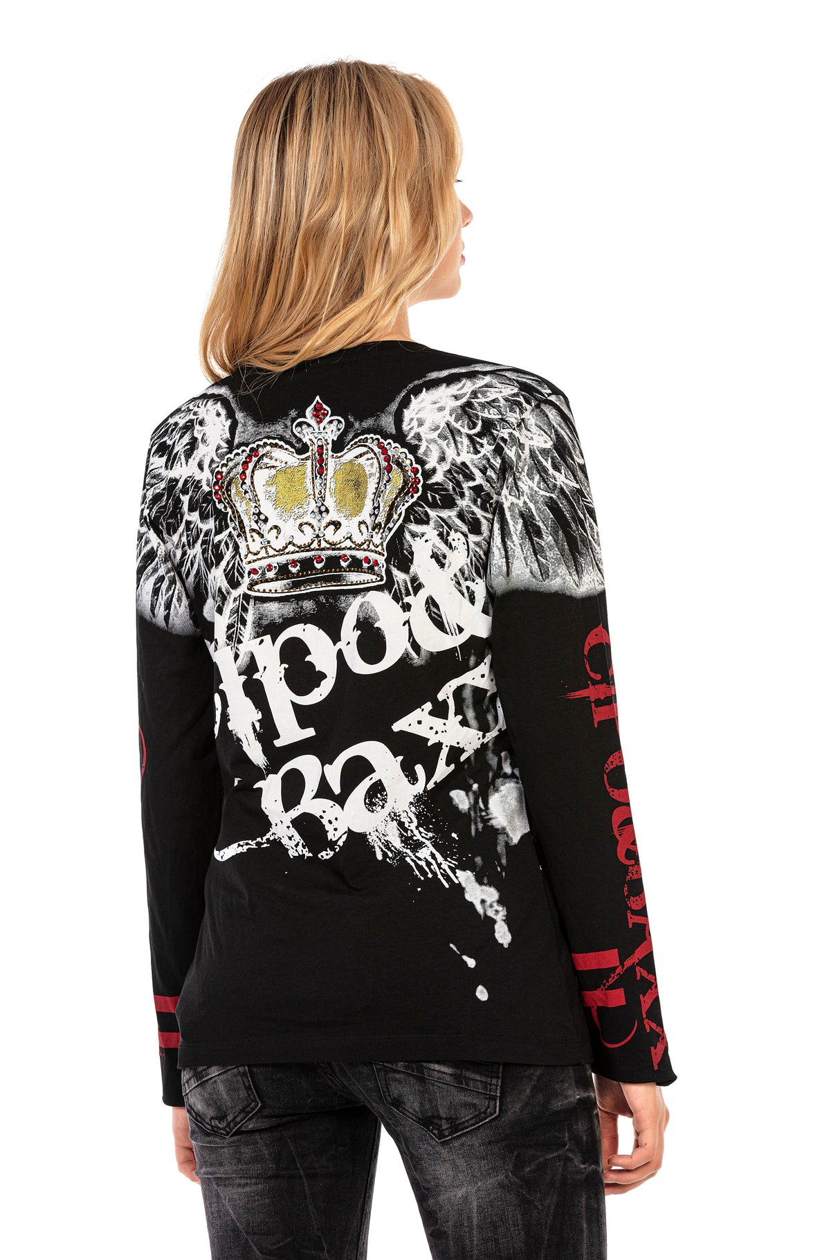 WL284 bluzka damska z nadrukiem