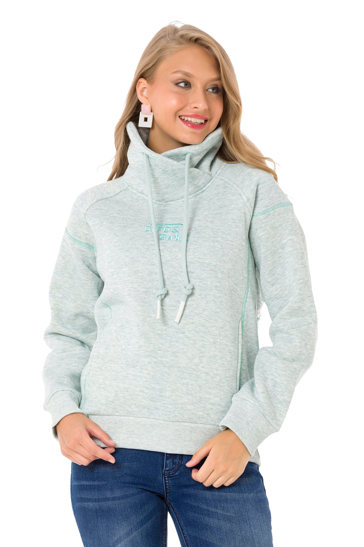 WL336 bluza damska z kołnierzem