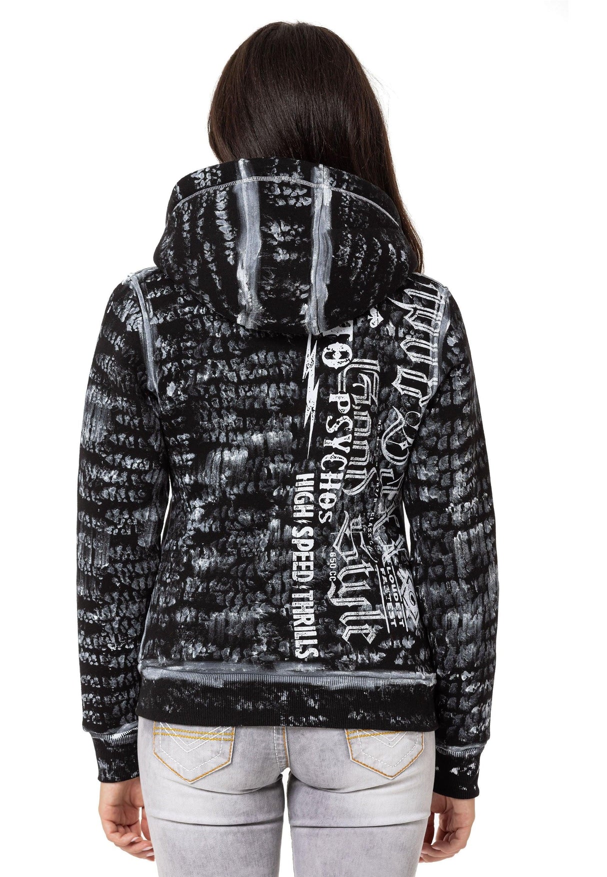 WL352 bluza damska z kapturem rozpinana