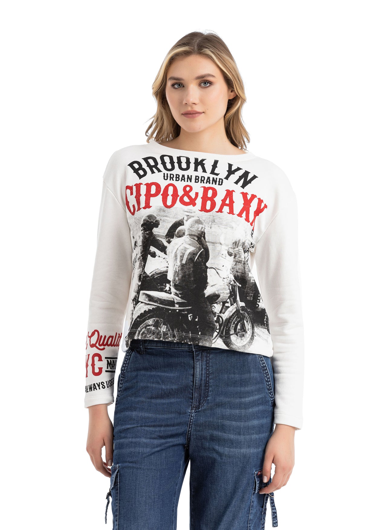 WL365 bluza damska z nadrukiem