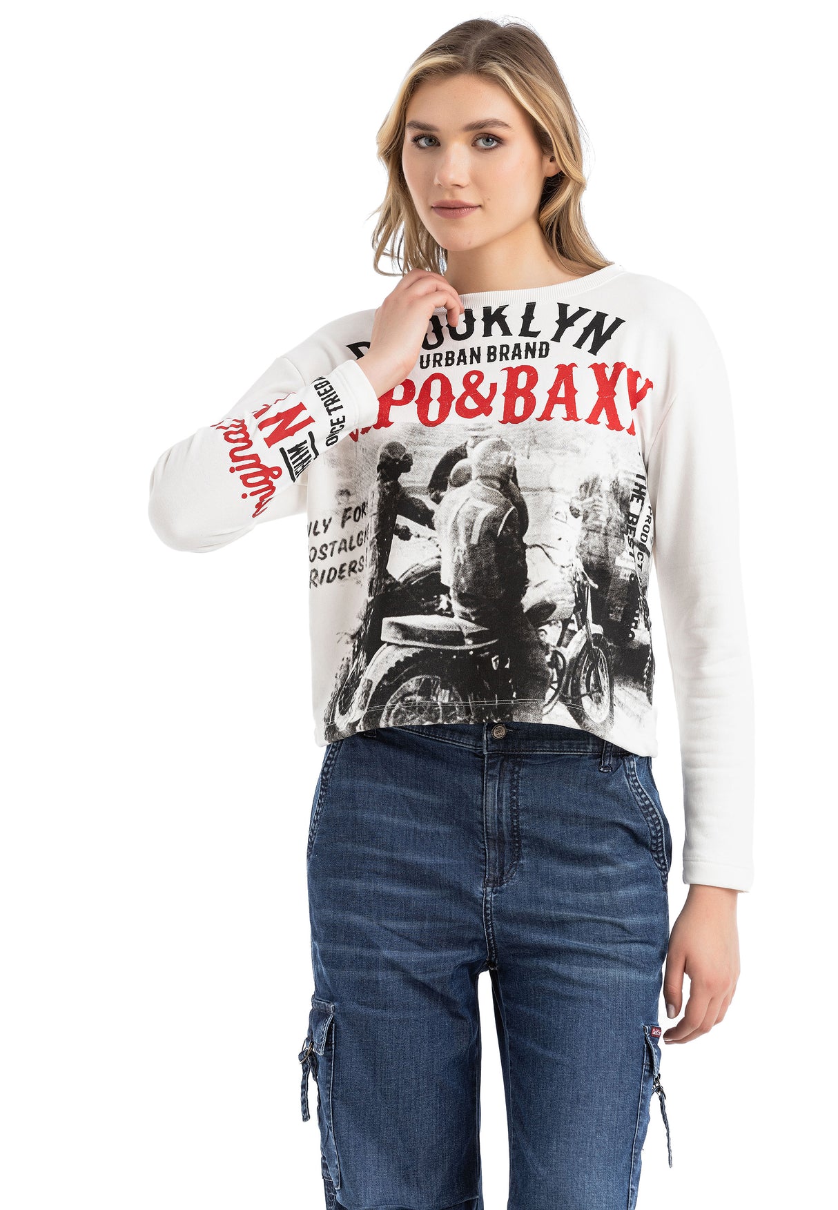 WL365 bluza damska z nadrukiem