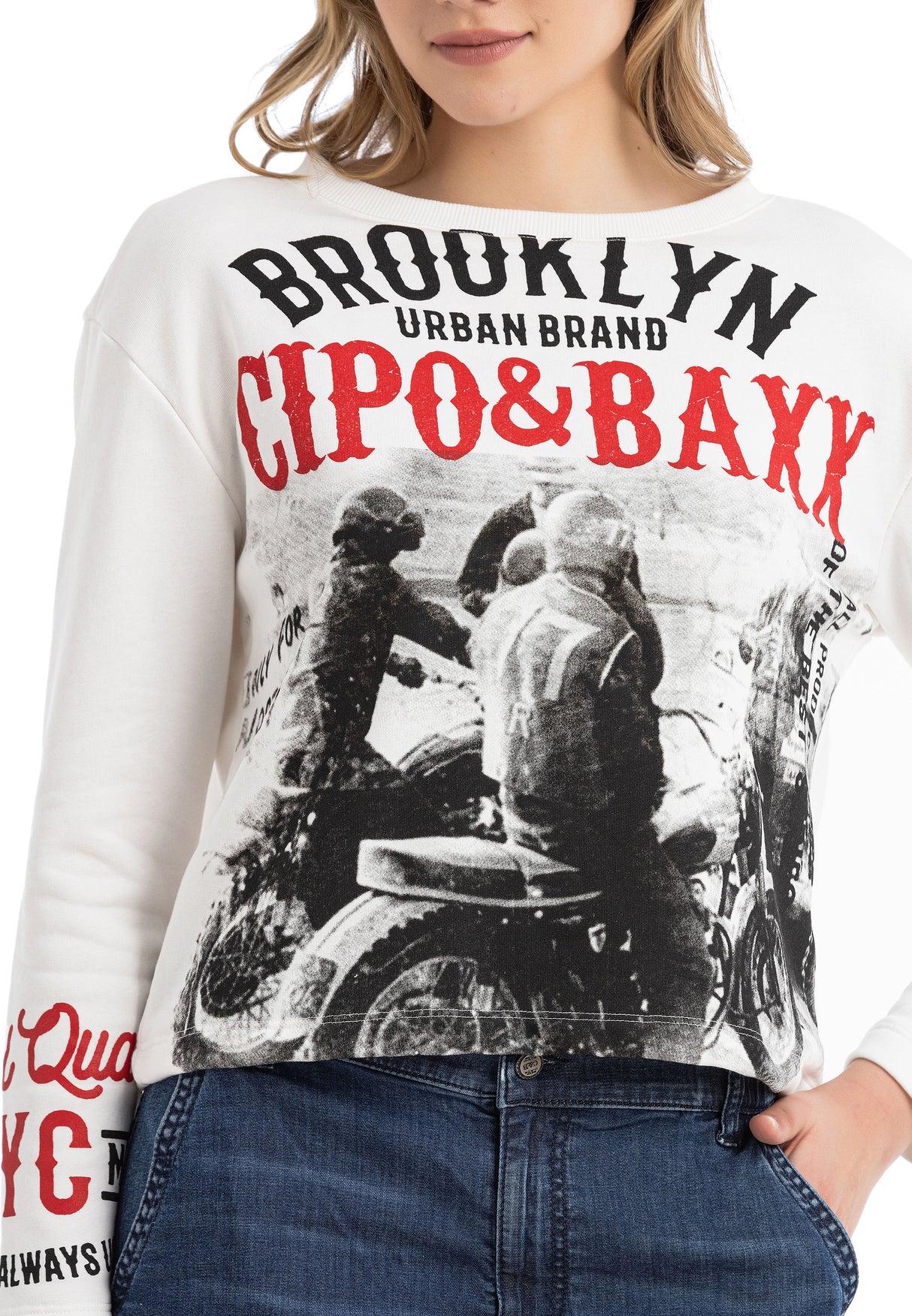 WL365 bluza damska z nadrukiem