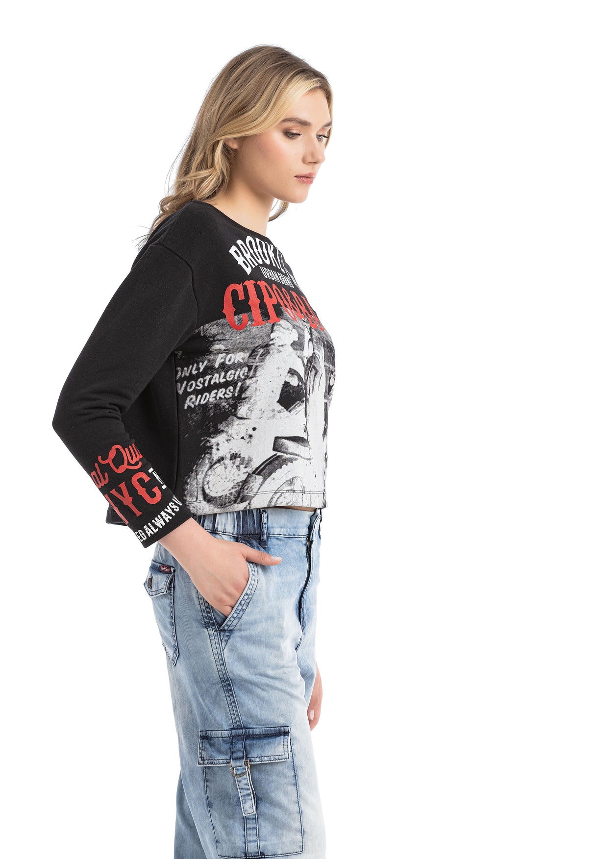 WL365 bluza damska z nadrukiem