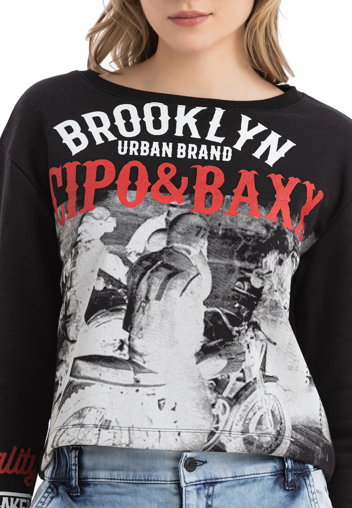 WL365 bluza damska z nadrukiem