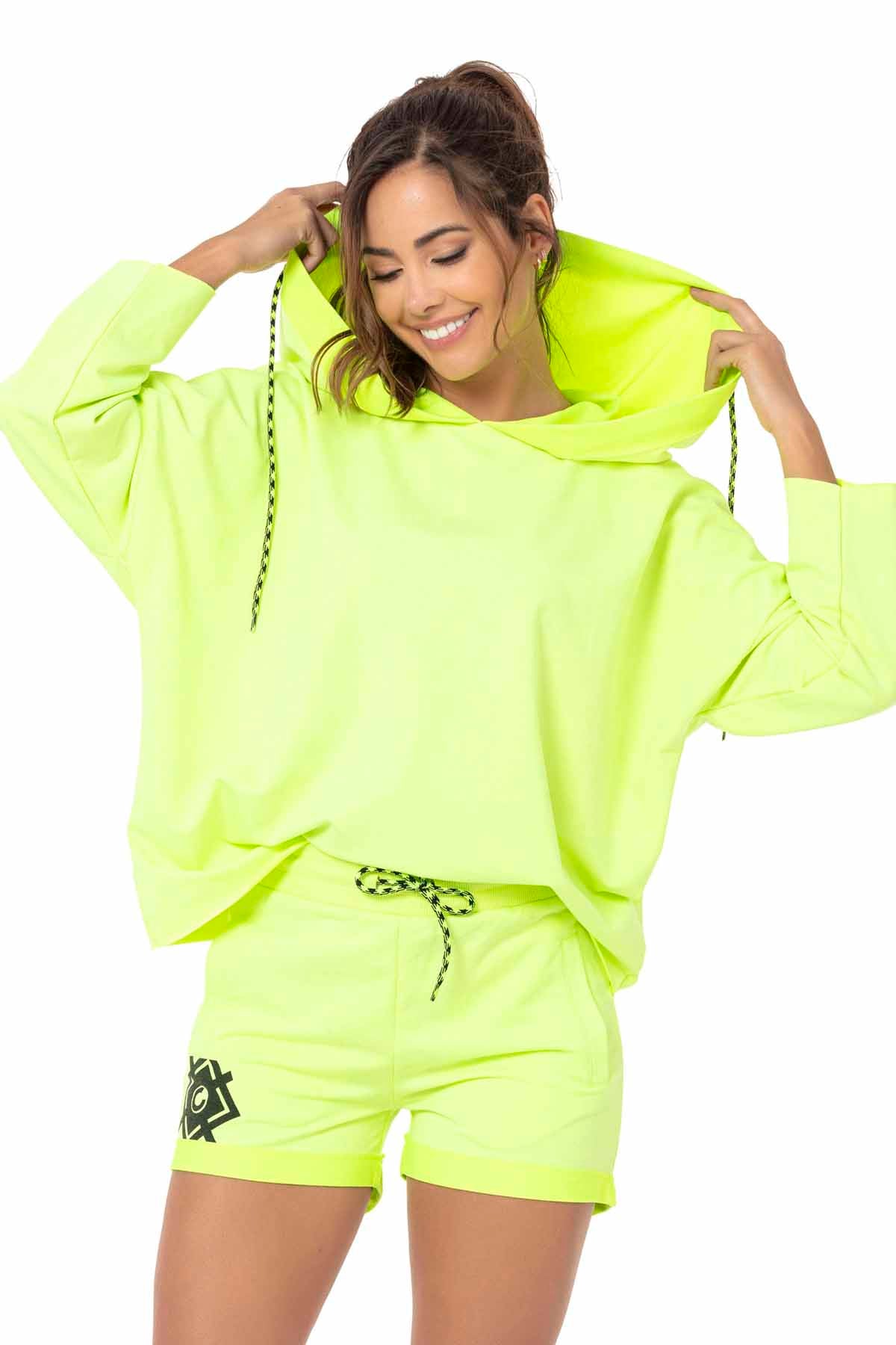 WLK176 dres damski z szortami