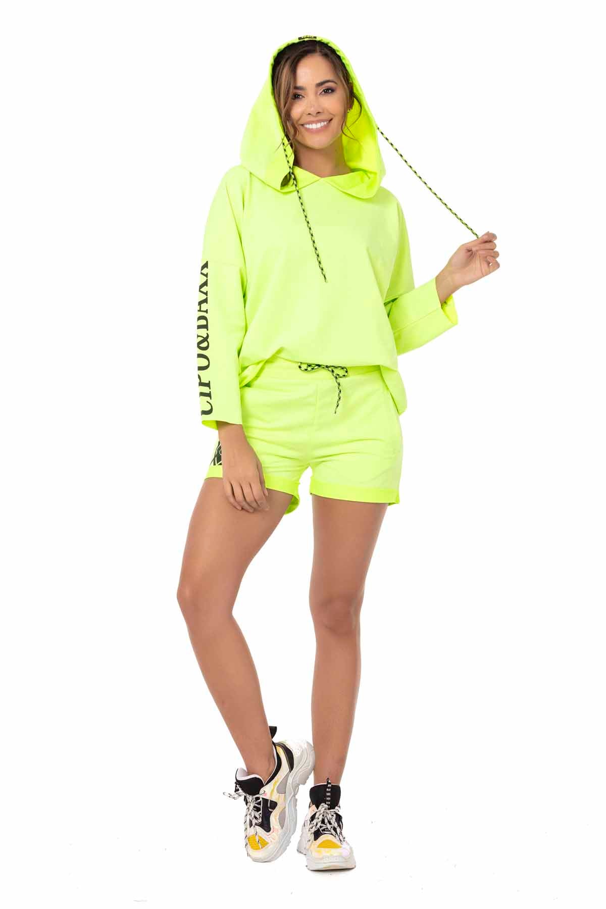 WLK176 dres damski z szortami