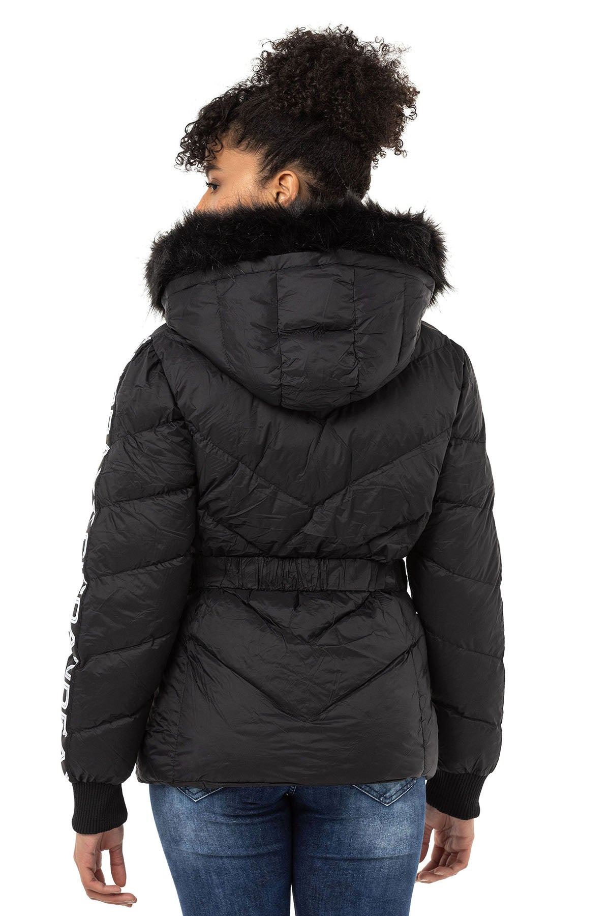 WM133 kurtka damska z paskiem