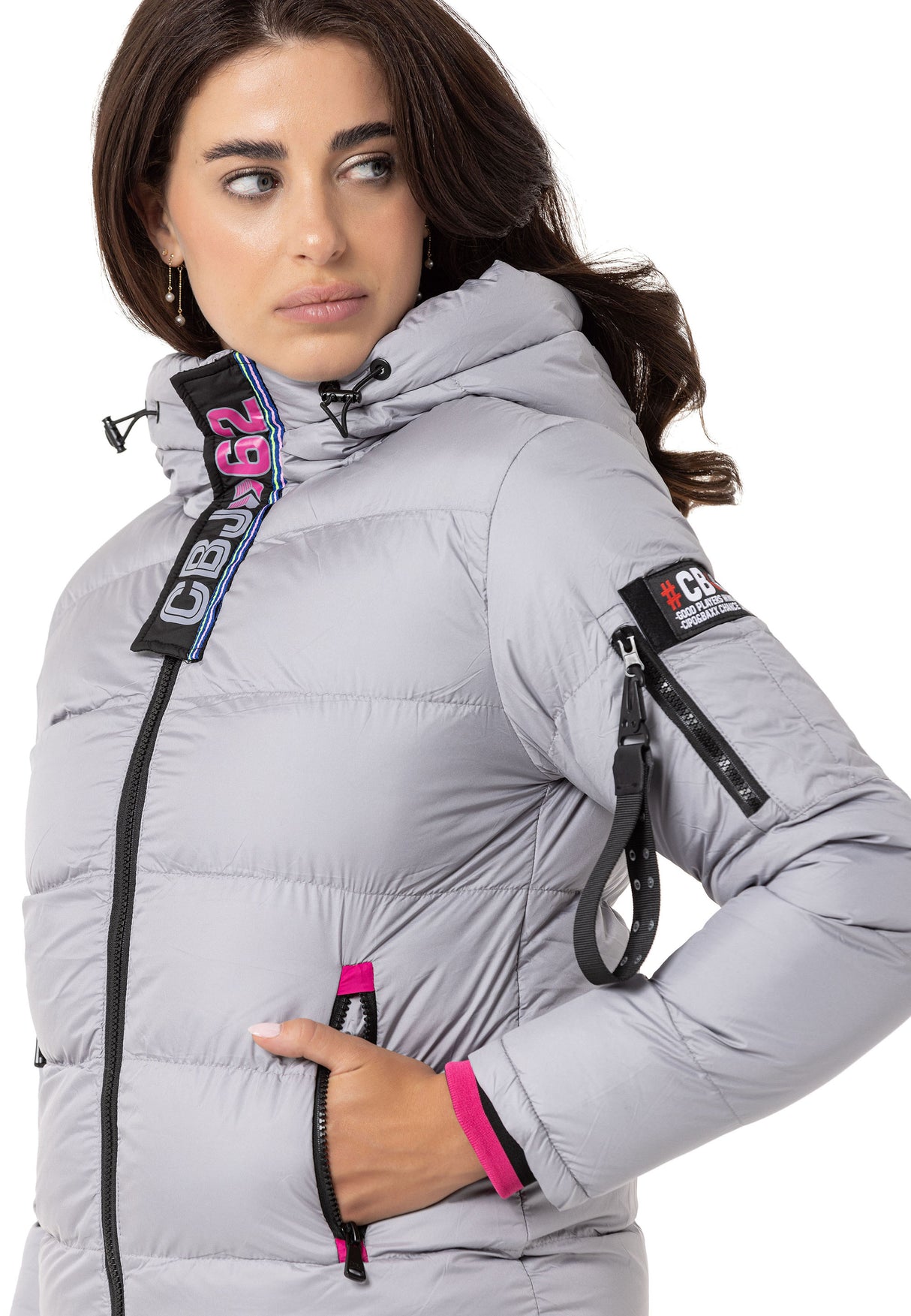 WM138 kurtka damska zimowa z kapturem