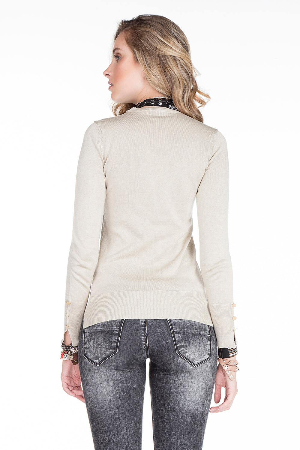 WP101 damski sweter klasyczny