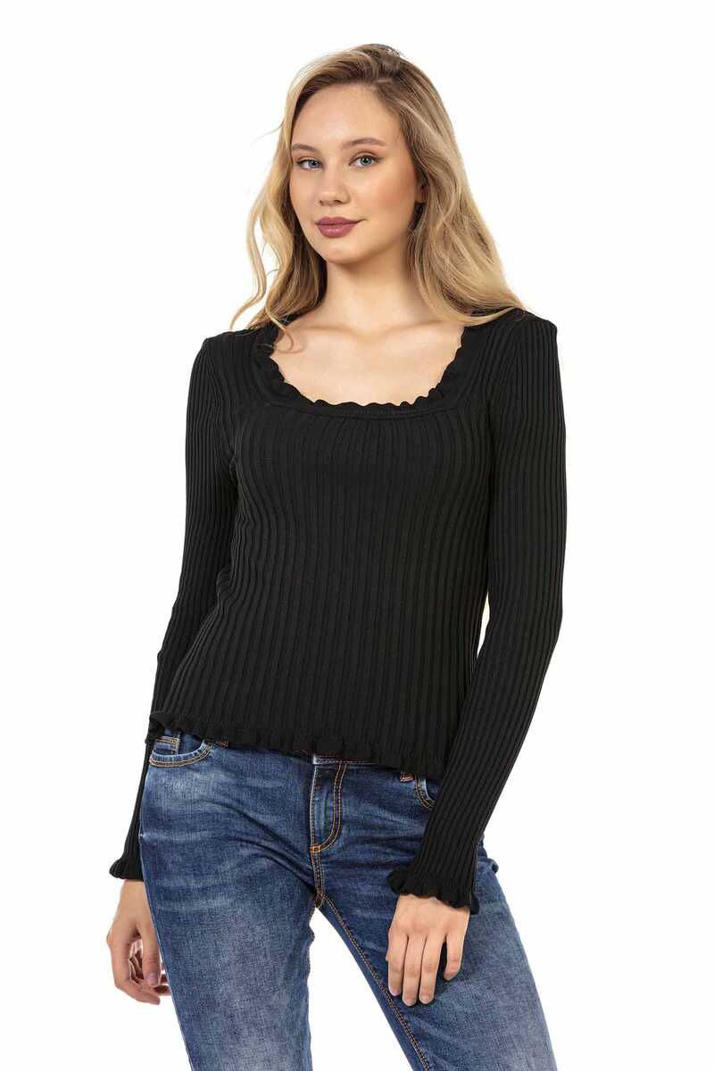 WP206 sweter damski z dekoltem