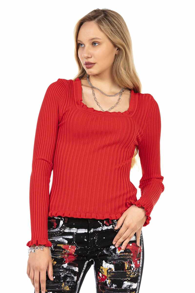 WP206 sweter damski z dekoltem