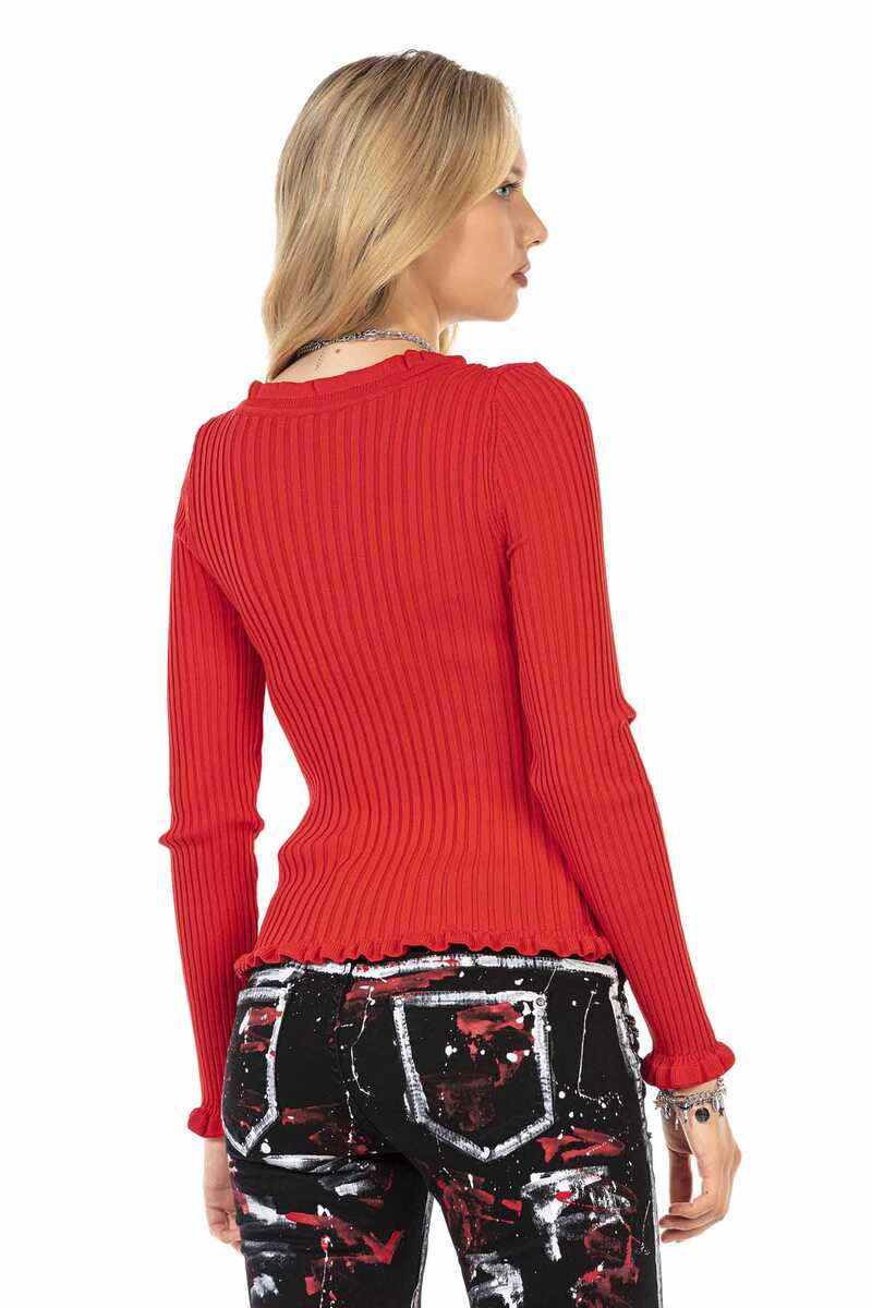 WP206 sweter damski z dekoltem