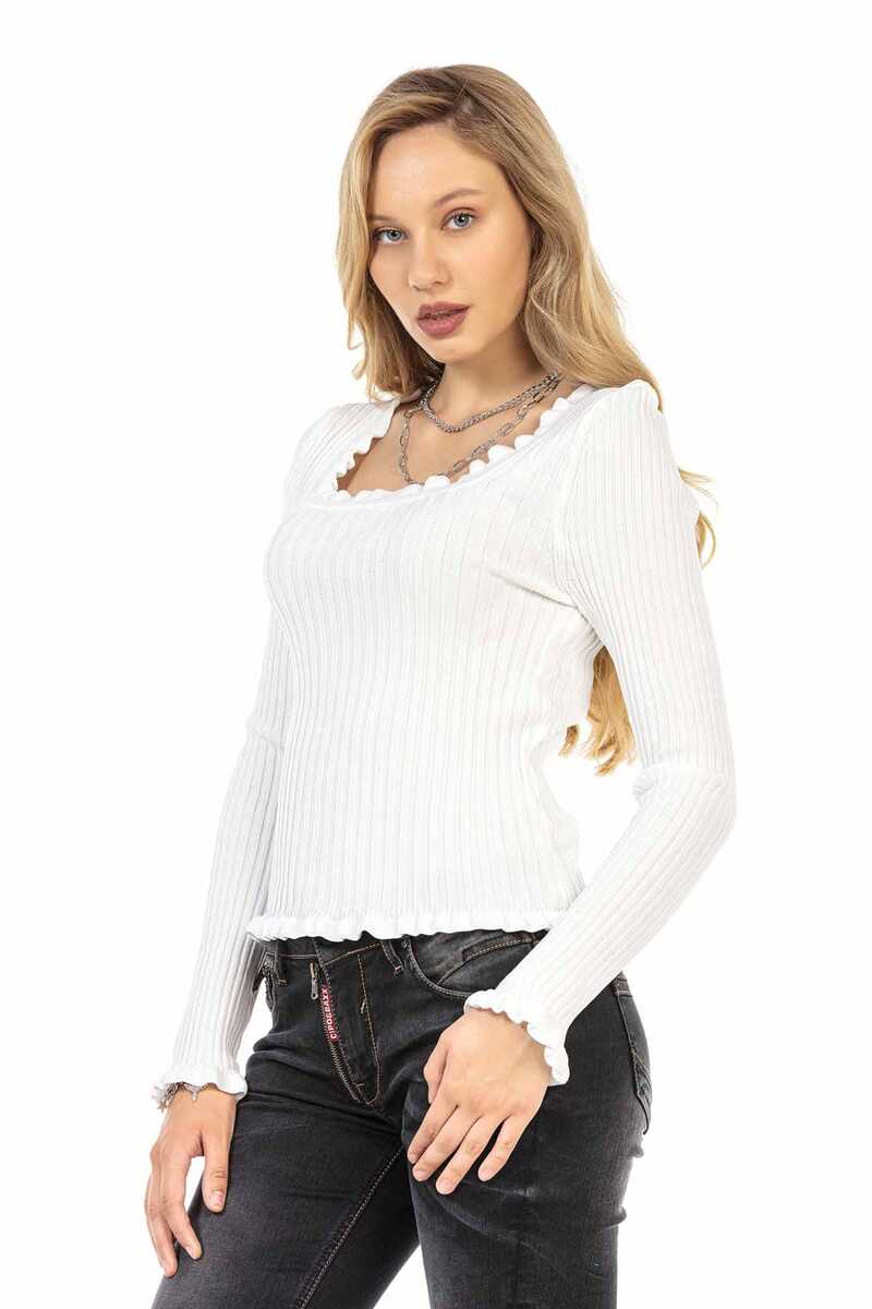 WP206 sweter damski z dekoltem