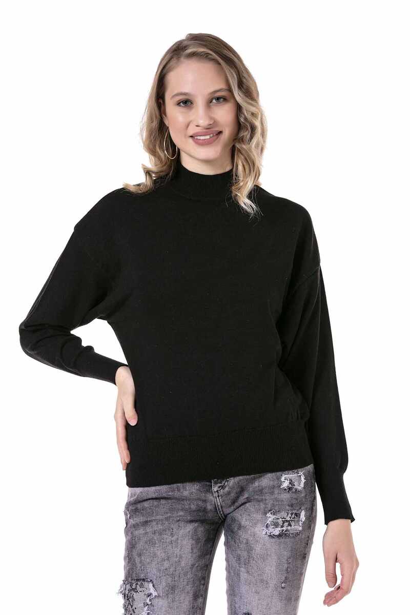 WP230 sweter damski z półgolfem