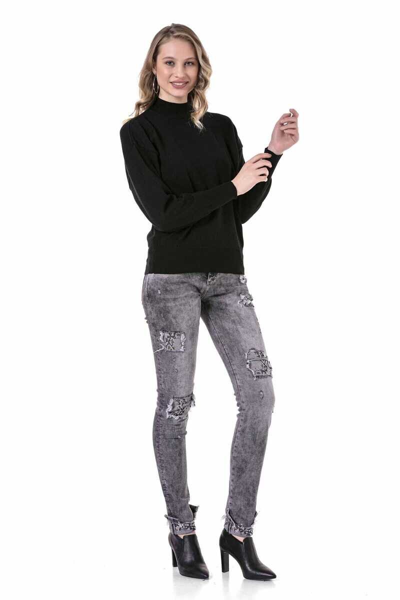 WP230 sweter damski z półgolfem