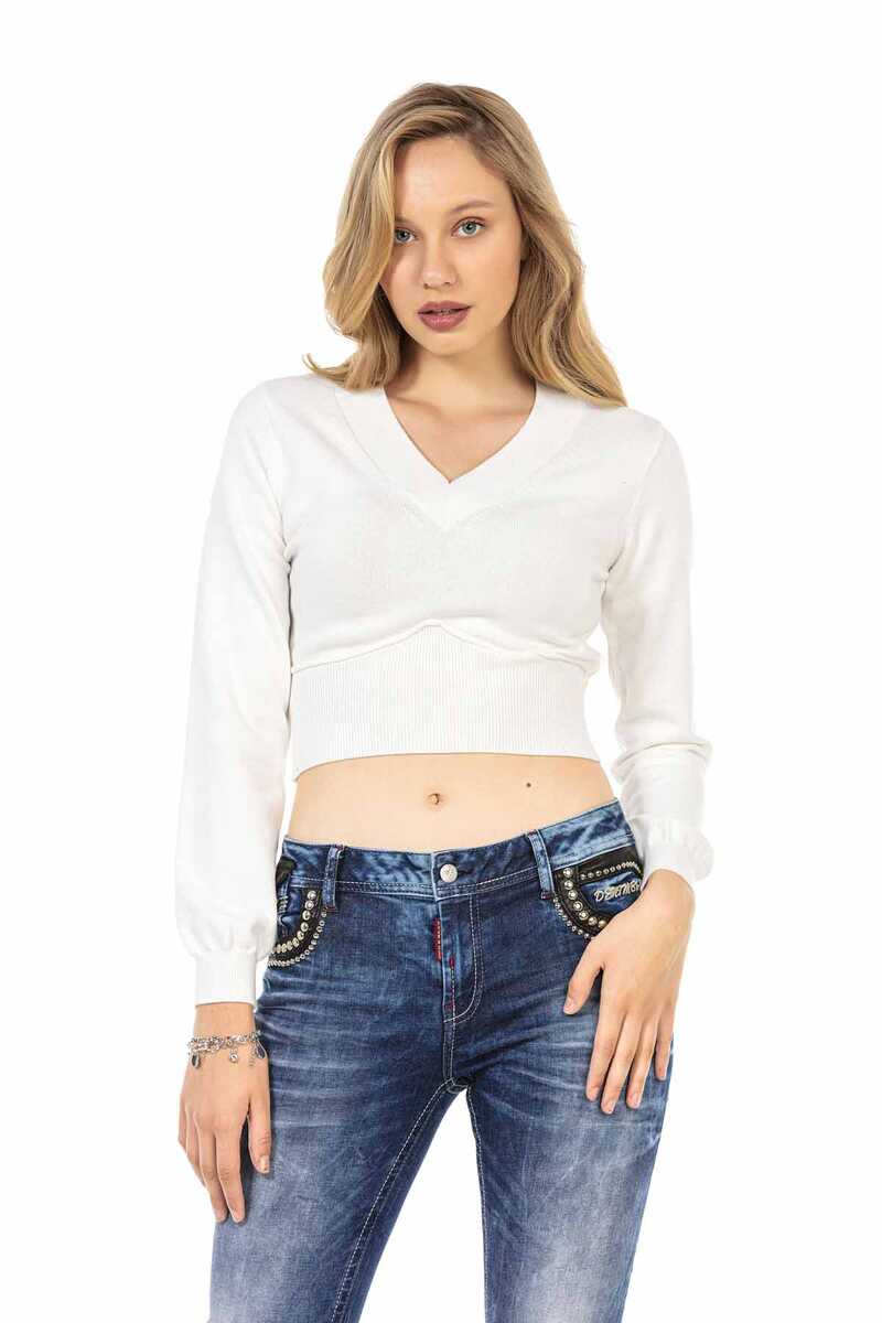 WP233 sweter damski krótki