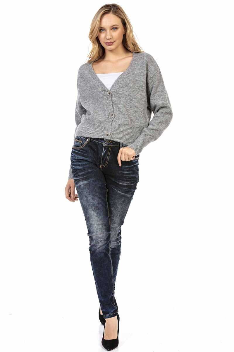 WP235 sweter damski w klasycznym stylu