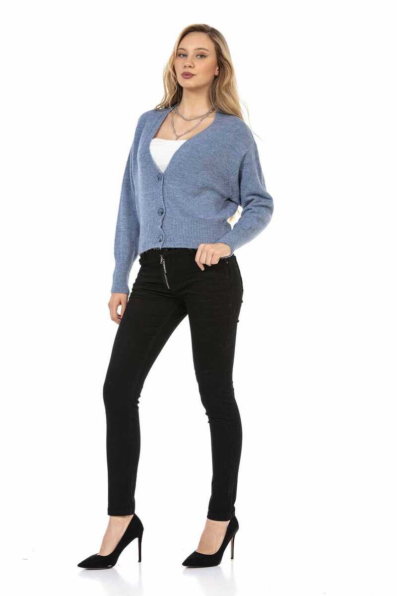 WP235 sweter damski w klasycznym stylu