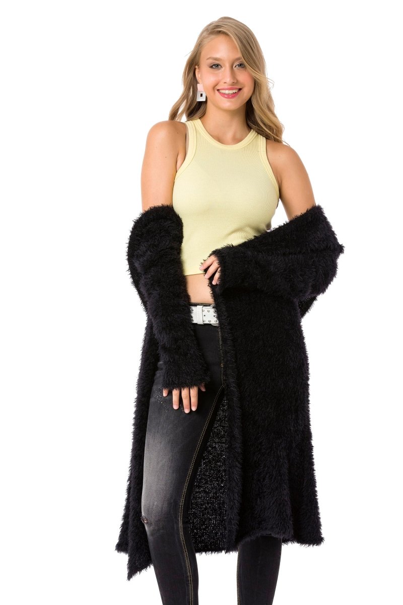 WP244 sweter damski z kapturem