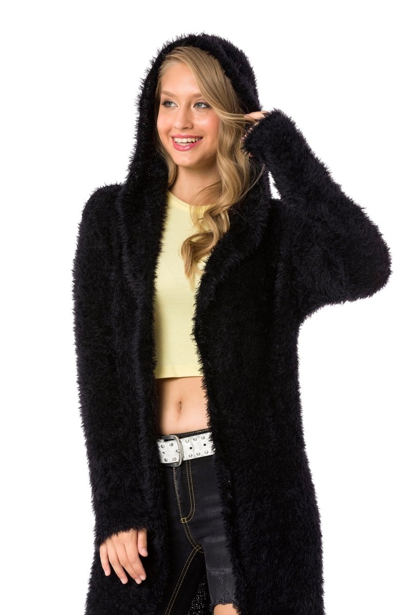 WP244 sweter damski z kapturem