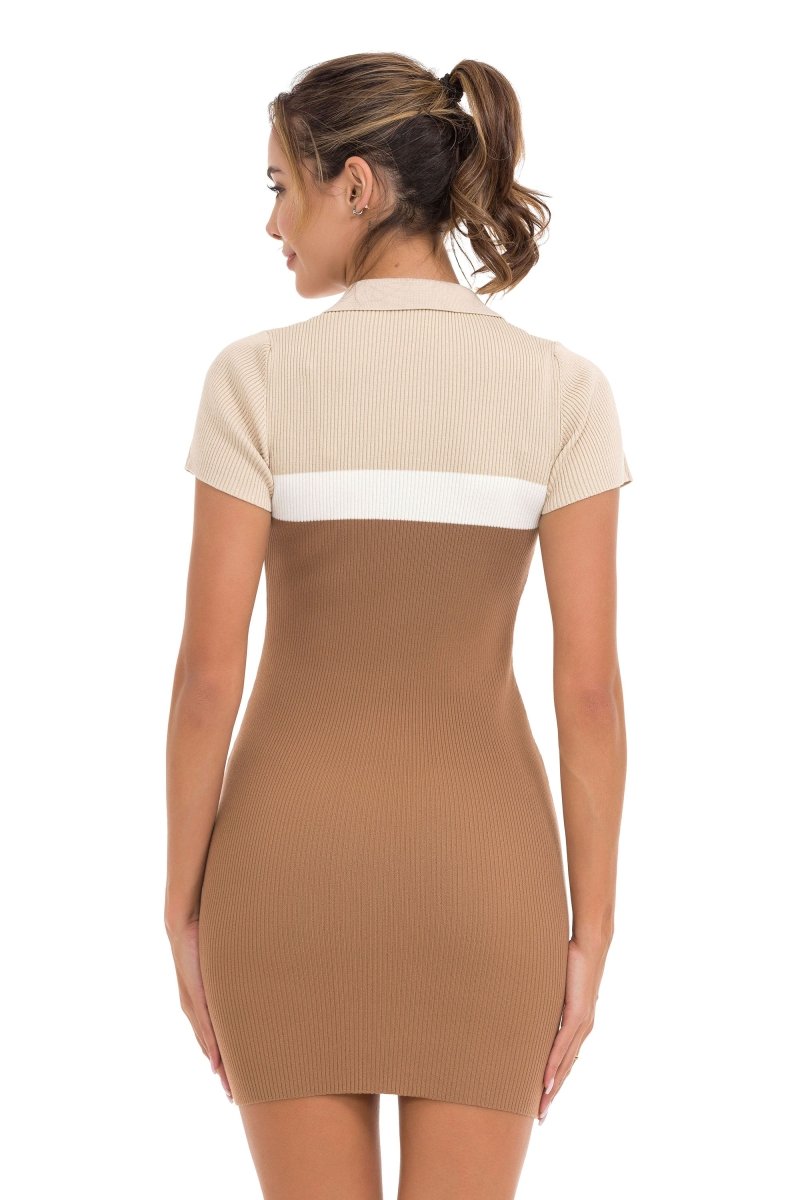 WP256 sukienka damska z dzianiny