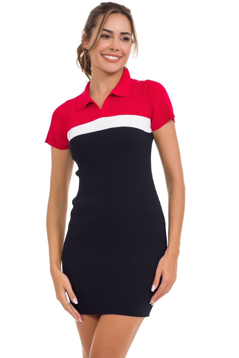 WP256 sukienka damska z dzianiny