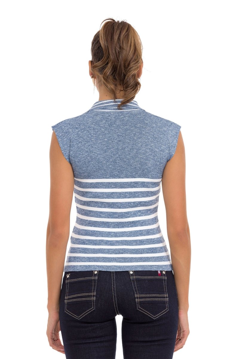 WT353 T-shirt damski w paski