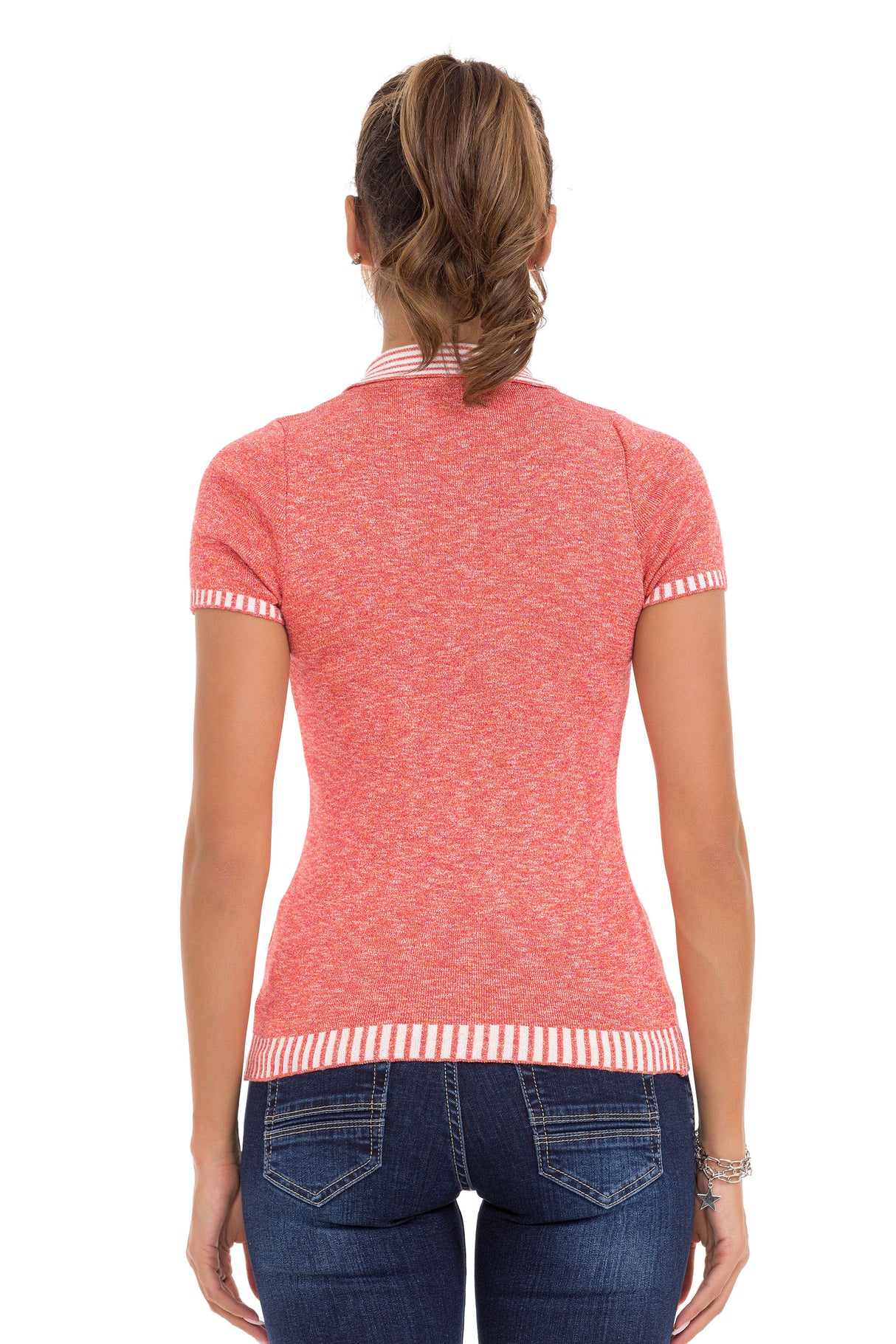 WT354 T-shirt damski polo