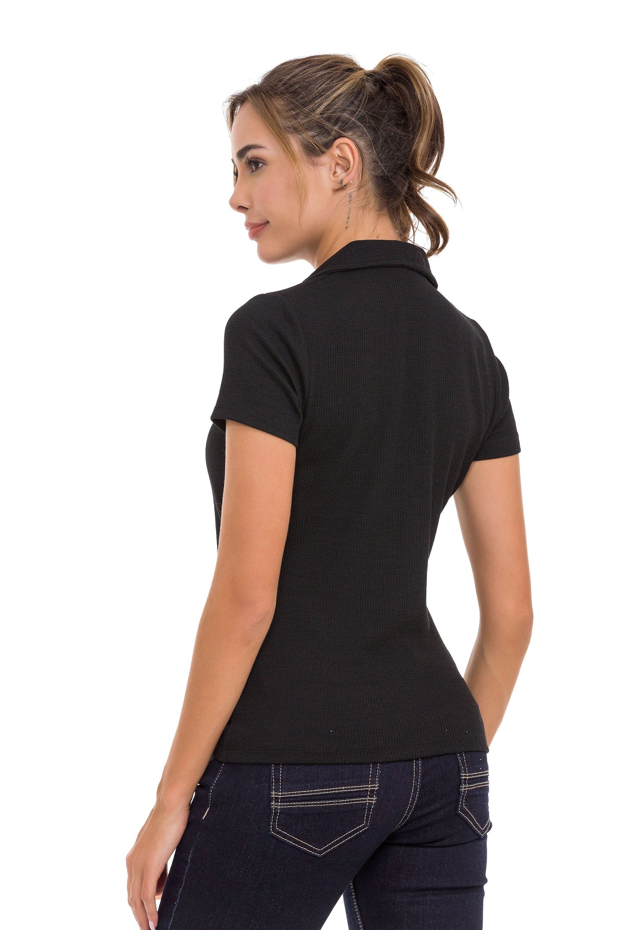 WT361 T-shirt damski polo