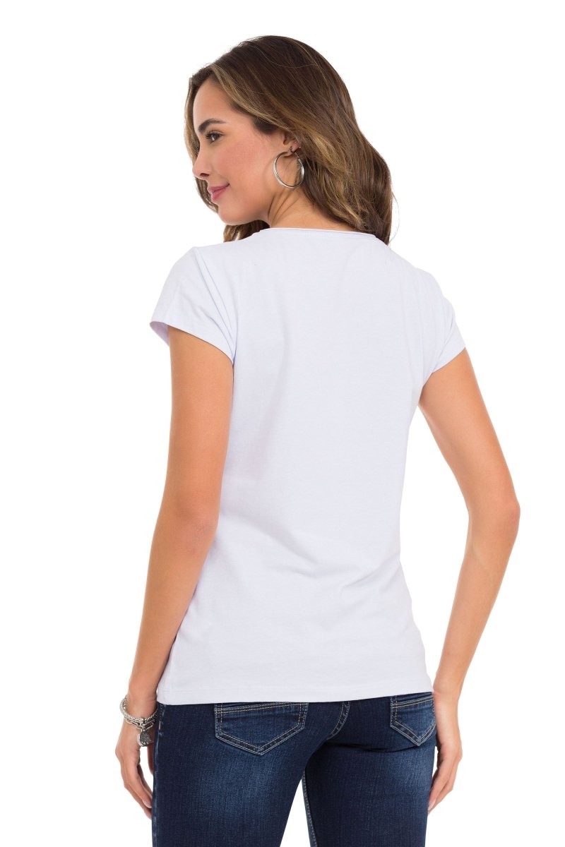 WT366 Femmes T-shirt Futuriste Stone