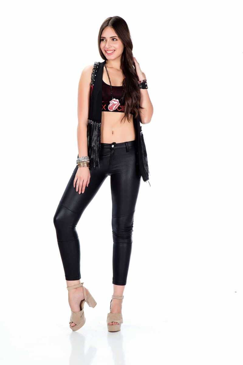 WW109 giubbotto da donna con nappa e ricamo metallico