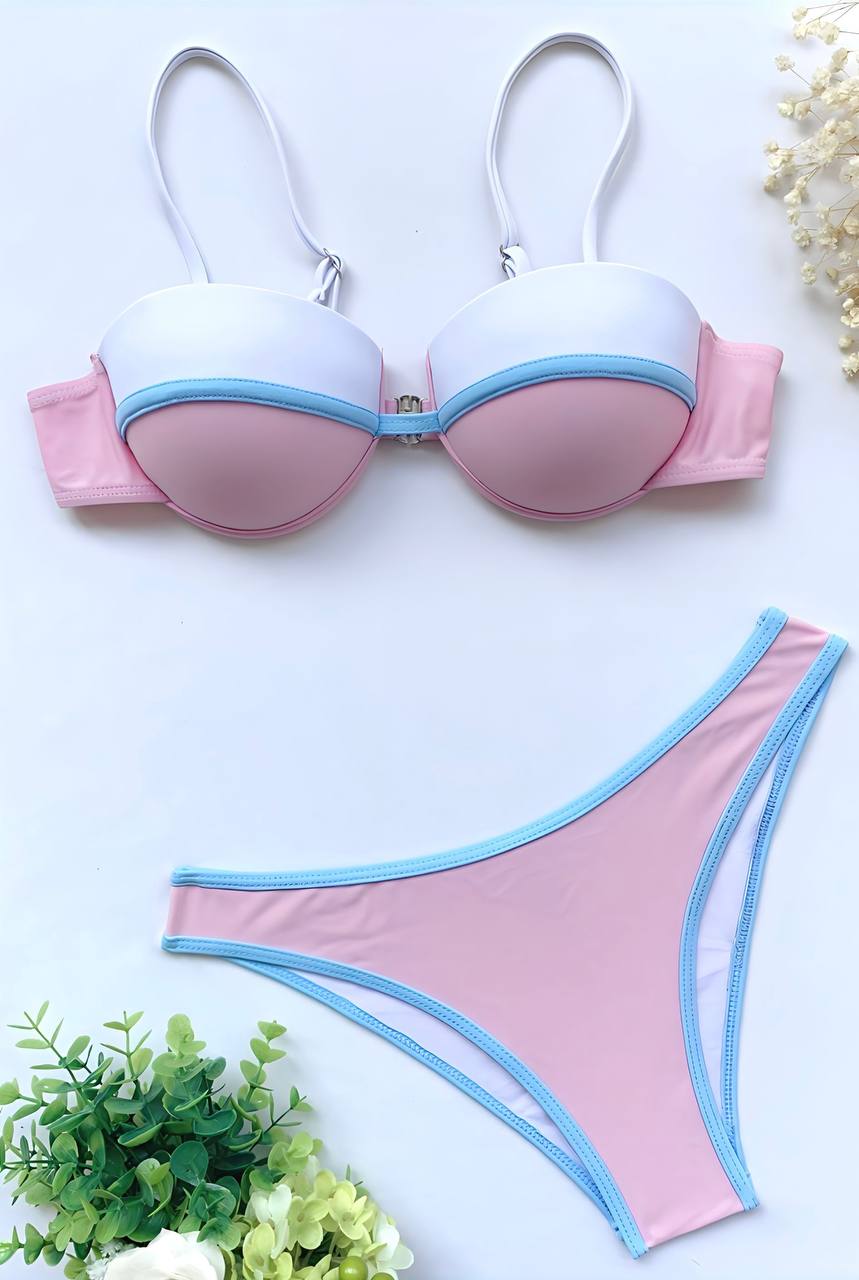 WY190 Zestaw bikini z biustonoszem na fiszbinach